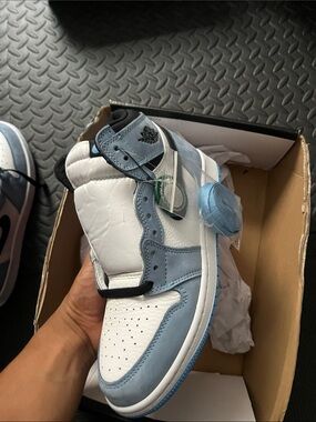 Air Jordan 1 High OG White and University Blue